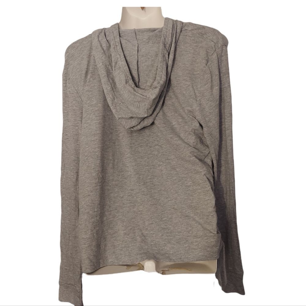 Gray Anime Cartoon Hoodie Long Sleeve Tee NWT - Picture 2 of 4